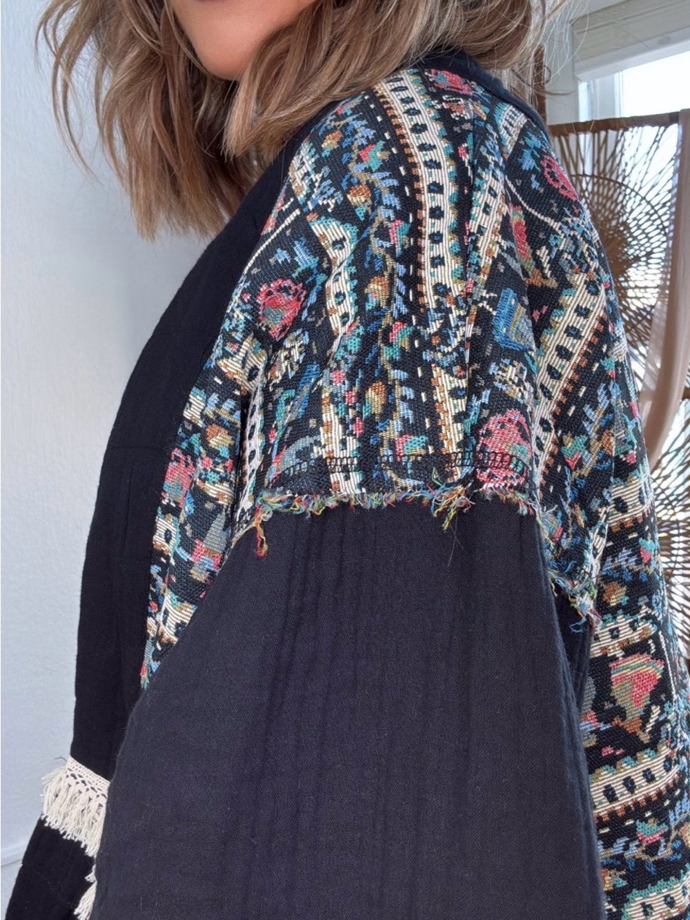 POL BETHANY WOVEN OPEN JACKET - Picture 5 of 7